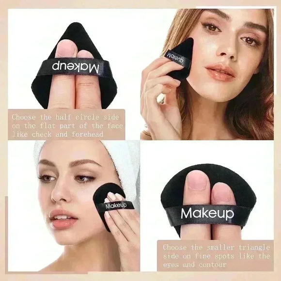 5 Pcs Triangle Powder Puff Face Soft Makeup - Picture 1 of 7